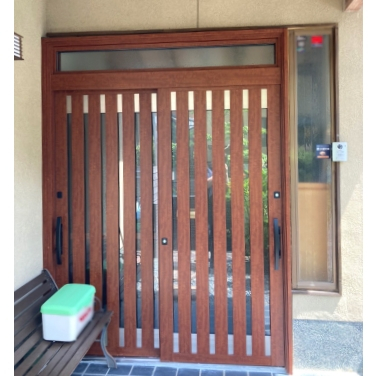 玄関引戸取り替え