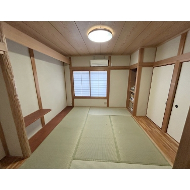 和室改修工事 聚楽→珪藻土